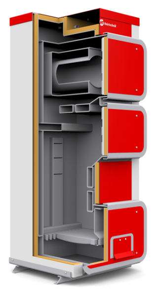 Твердотопливный котел Heiztechnik Q HIT 40