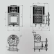 Печь банная «Атмосфера L» сетка нержавейка с газовой горелкой